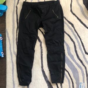 Black J Brand Skinny Jeans with Zippers